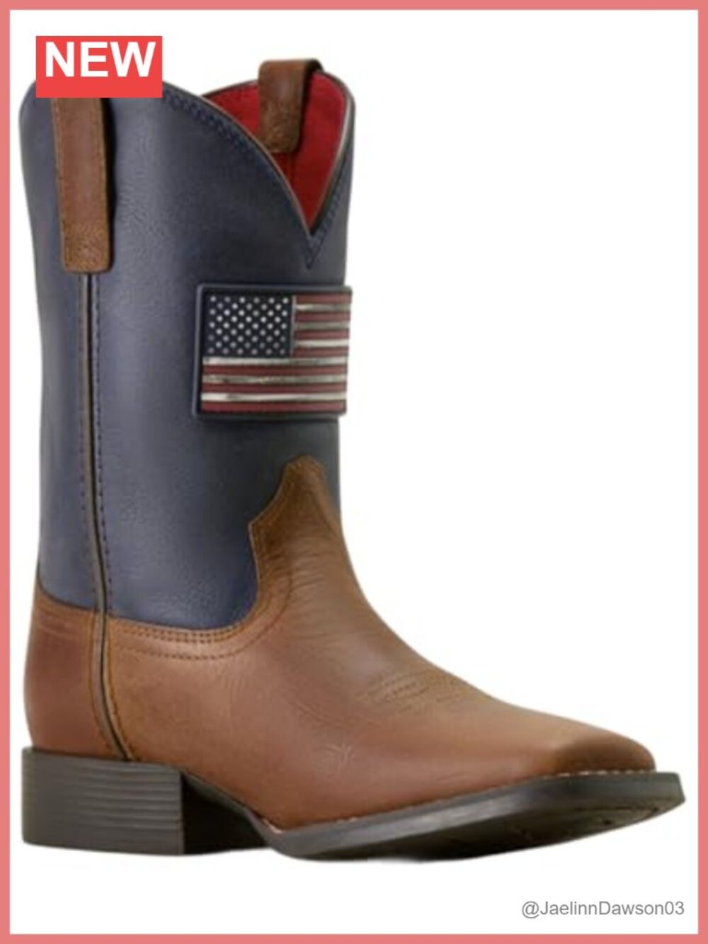 Ariat Freedom Rider Kids Western Boots Square Toe Pull-On